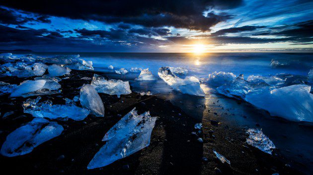 Siyah Çakıltaşı Sahili | Jökulsarlon Lagünü | İzlanda
